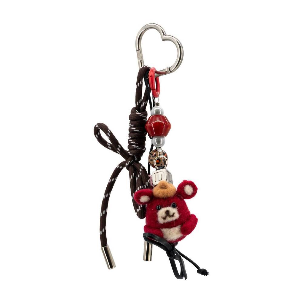NEW LIKE DREAMS women's pippin bear bag charm in red